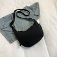 thumbnail image 4 of Bolso de hombro de moda de Color sólido, bolso de bola de masa Simple informal diario para mujer, bolso de lona versátil, 4 of 5