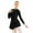 Black, variant on DPOIS Woman Figure Ice Staking Dress Mesh Long Sleeve Cutout Ballet Leotard White Small