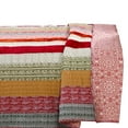 thumbnail image 2 of Saltoro Sherpi Textured Print Twin Size Quilt Set with Fabric Bound Edges, Cranberry Red, 2 of 5