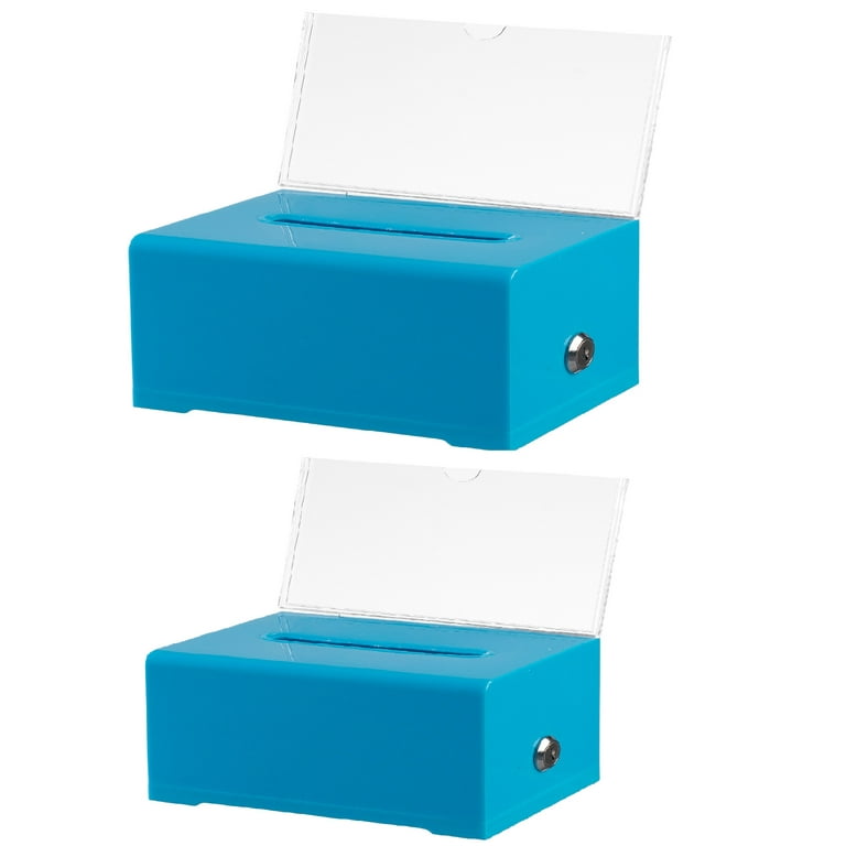 AdirOffice Acrylic Clear Locking Suggestion Box at