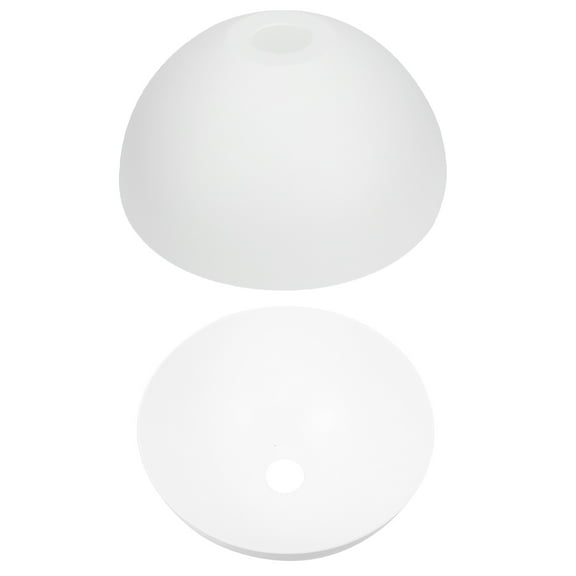 HEMOTON 2pcs Plastic Lampshade Floor Lamp Shades Replacement Plastic Bowl White Lamp Shades Mushroom Lampshade For Floor Lamps Table Lamps