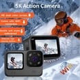 thumbnail image 3 of Cámara de Acción 5K WiFi 4K 60FPS Dual IPS 2.2 LCD Táctil Gran Angular Impermeable Zoom 5X Cámara Deportiva Antivibración con Control Remoto, 3 of 5