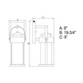 thumbnail image 3 of Cumberland 1 Light Dusk to Dawn Bronze Rustic Outdoor Wall Lantern Clear Glass, 3 of 10