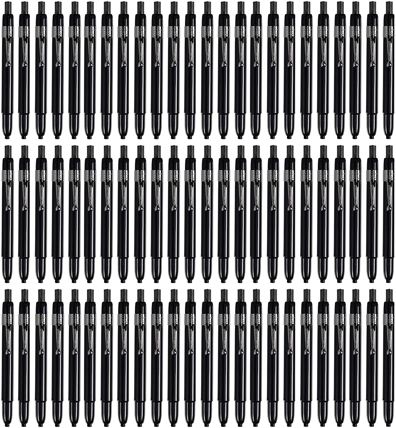 Listo 1620 BLACK COLOR - China Markers/Grease Pencils/China Marking/Pencils/Wax Pencils - Made in USA (72)