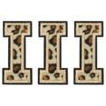 thumbnail image 1 of Parches de letras Uxcell I Parches de leopardo, letras planas de 6CM/2.36" con proceso de adhesivo termofusible para reparación de ropa 3PCS, 1 of 7