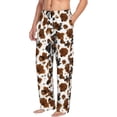 thumbnail image 6 of Salouo Cow Tie Dye Print Pajama Pants for Men, Lounge Pants Elastic Waistband Casual Men's sleepwear Loungewear Sleep Pajama Pant -X-Large, 6 of 7