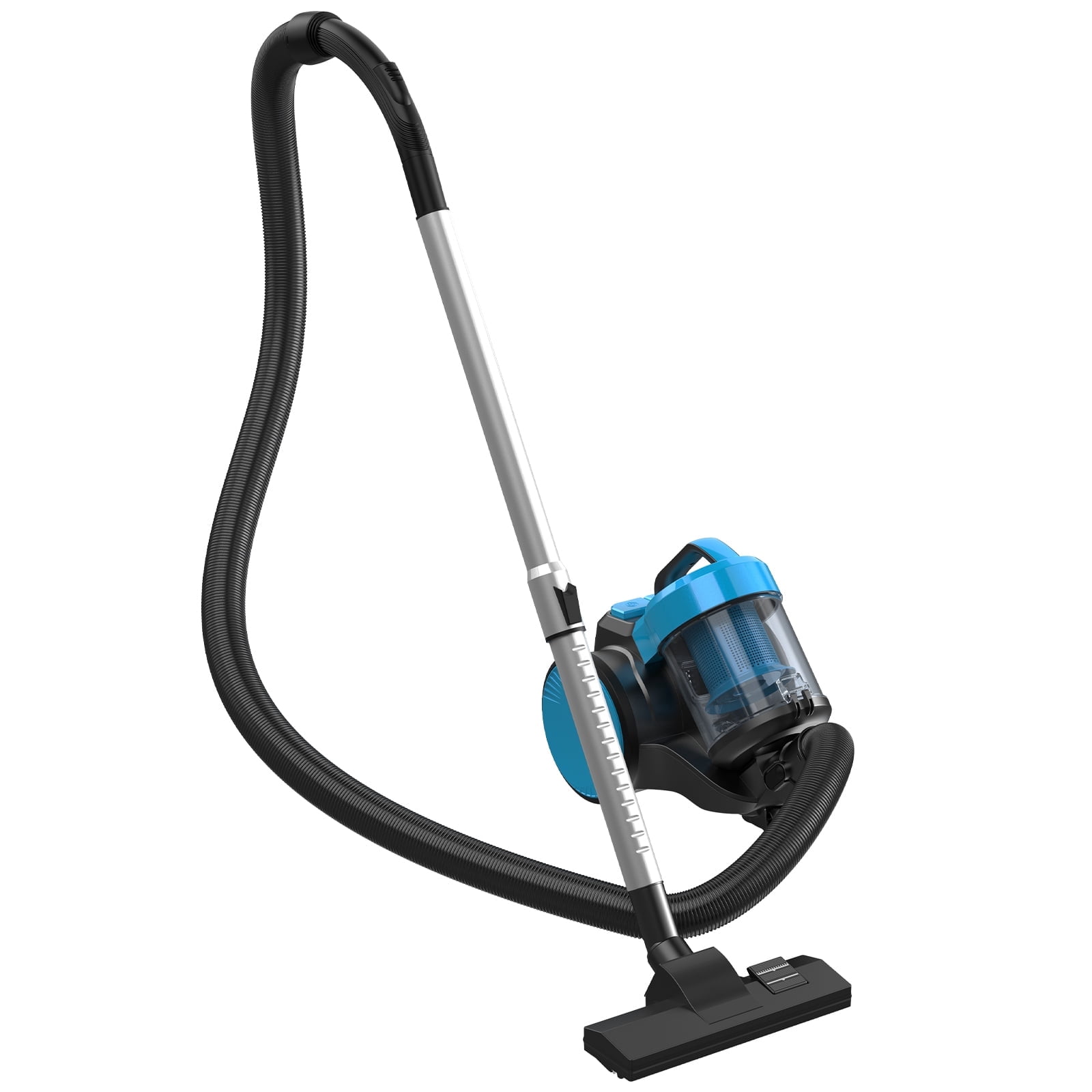 edx Canister Vacuum Cleaner, 1000W Bagless Vacuum Cleaners, 16Kpa Suction with 1.8L Dust Cup for Hard Floors, Carpet, Grey & Blue
