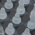thumbnail image 4 of International chess set in matt polished crystal glass 25 x 25 cm, 1 checkerboard and 32 pieces, 4 of 4