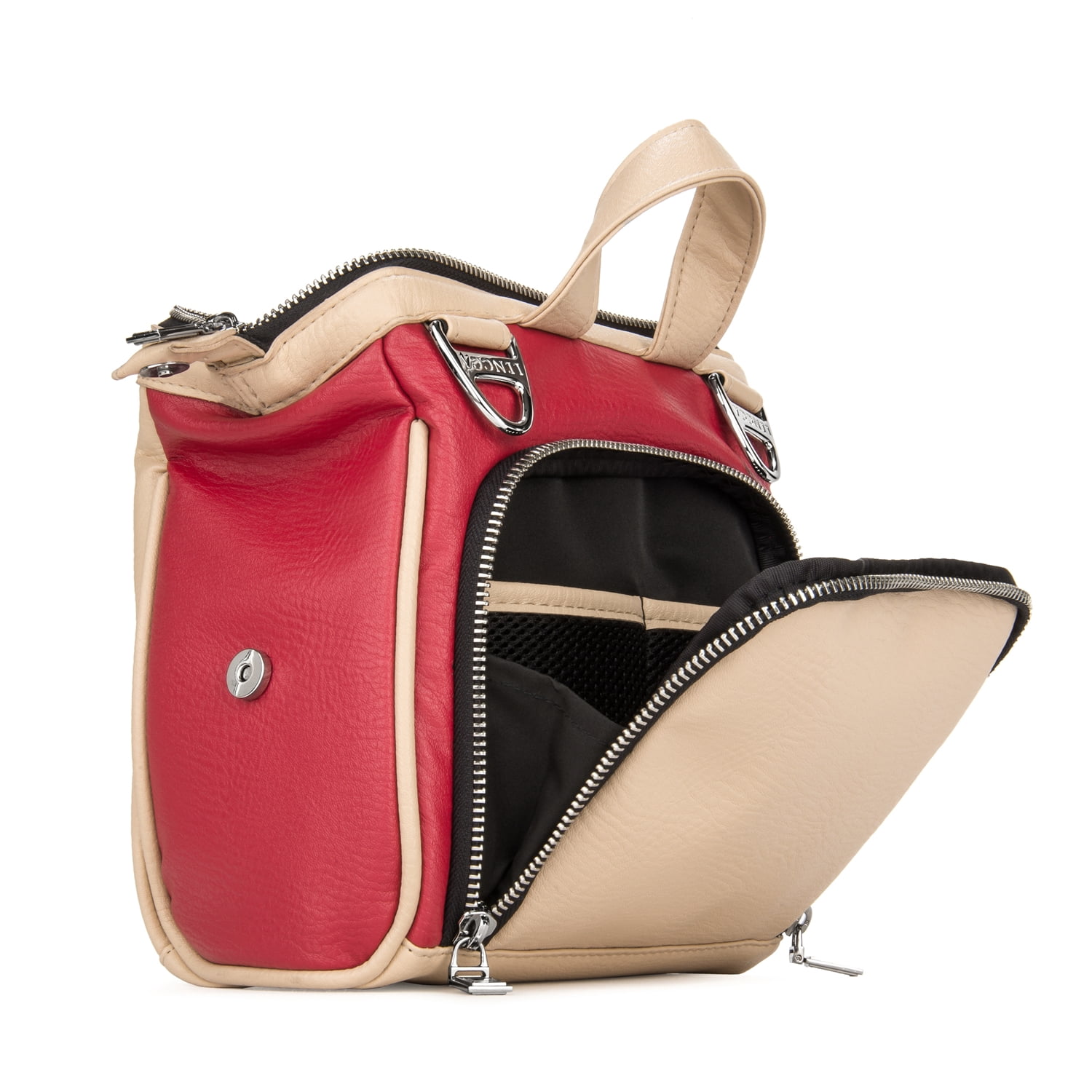 LENCCA Olive Protective Photographer's Travel Satchel Bag with Adjustable Shoulder Strap, Fits up to 7" x 7.75" Cameras
