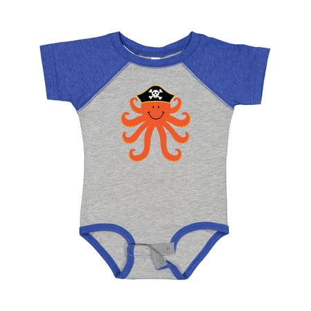 

Inktastic Pirate Octopus Kids Funny Gift Baby Boy or Baby Girl Bodysuit