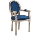 thumbnail image 1 of HOMCOM Vintage Dining Chair, French Chic Side Chair with Soft Upholstery, 1 of 10