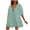 Sky Blue, variant on Pitauce Rompers for Women Summer Casual Striped Puff Short Sleeve Wide Leg Shorts Oversized Adjustable Neck One Piece Jumpsuits with Pockets