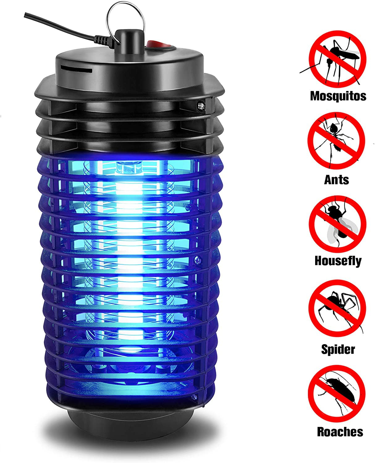 EU LED Socket Electric Mosquito Fly Bug Insect Trap Night Lamp Killer Zapper Ej