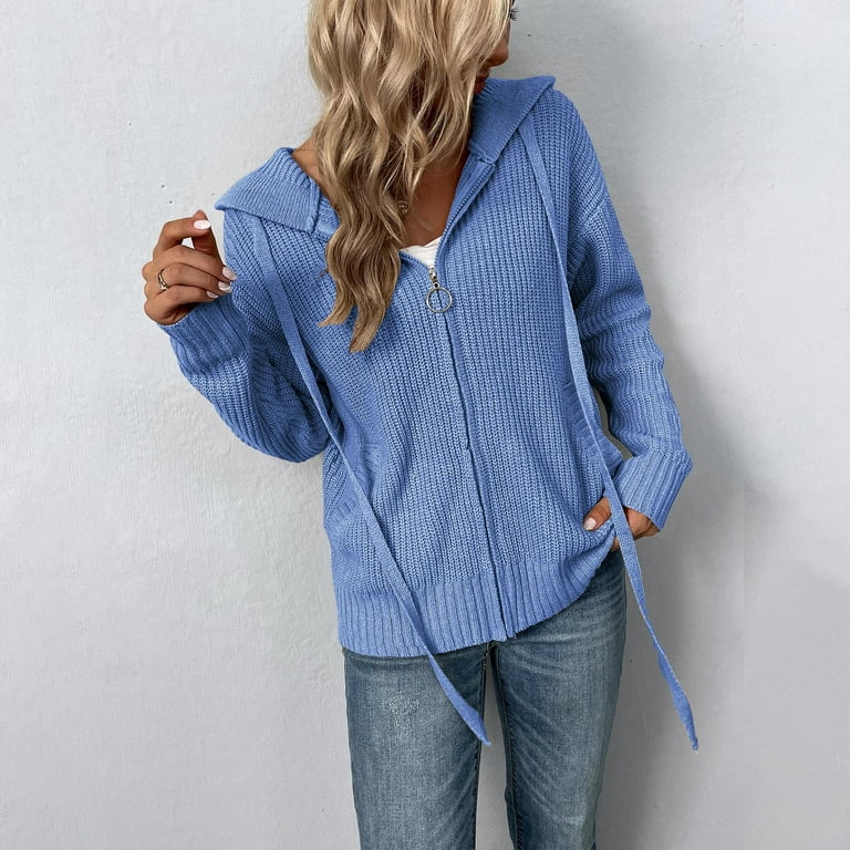 adviicd Purple Sweater Women s Crew Neck Gem Button Long Sleeve Soft Knit Cardigan Sweater