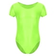 thumbnail image 2 of MSemis Mens Glossy Short Sleeve Shirt One-Piece Leotard Bodysuit, 2 of 4