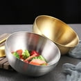 thumbnail image 6 of LEEYNEER 4pcs Stainless Steel Bowl Set - 720ml (0.2 Gal) Food Grade Bowls for Salads  Soup  Rice  Cereal & Breakfast - Perfect for Home & Outdoor Dining, 6 of 7