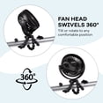 thumbnail image 5 of Hoovy Portable & Rechargeable Stroller Fan with Flexible Tripod Legs, Black, 5 of 10