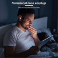 thumbnail image 4 of Earplugs For Sleeping, Silicone Noise Canceling Earplug, Soft Waterproof Earplug, Hearing Protection Earplugs, For Snoring, Traveling(white), 4 of 5