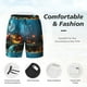 thumbnail image 3 of Balery Spooky Halloween Bañador para hombre, shorts de playa de secado rápido con entrepierna y forro de compresión-Medium, 3 of 6