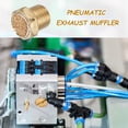 thumbnail image 6 of 20PCS Pneumatic Exhaust Muffler, 1/8" NPT Male Sintered Bronze Muffler Air Line Fittings, 6 of 6