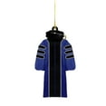 thumbnail image 2 of Class of 2026 Graduation Ornament, 3.15" Acrylic Purple Gown Keepsake. Flat Doctoral Robe Hanging Decor for Christmas Tree, Car Mirror. University High School Grad Gift (Purple), 2 of 5