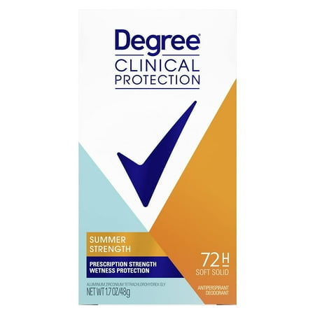 Degree Degree Clinical Protection Summer Strength Antiperspirant Deodorant, 1.7 Ounce (Pack Of 3)