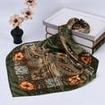 thumbnail image 2 of ZQUUVOU Satin Silk Square Scarf for Women Fashion Boho Floral Print Head Wrap Shawl Neck Scarf Hair Bandana Sleeping Wrap Olive Green, 2 of 5