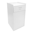thumbnail image 2 of Restaurant Trash Can Cabinet with Tray Holder - Wooden Trash Can, Commercial Trash Can 40 Gallon Garbage Can Cabinet Grade Rubbish Bin for Restaurants, Cafeterias, Office (Silver), 2 of 7