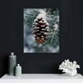 thumbnail image 5 of Nawypu Pine Cone Wall Art Canvas Prints Christmas Picture Pine Cone Painting Stretched and Framed Ready to Hang for Holiday Decor, 5 of 5