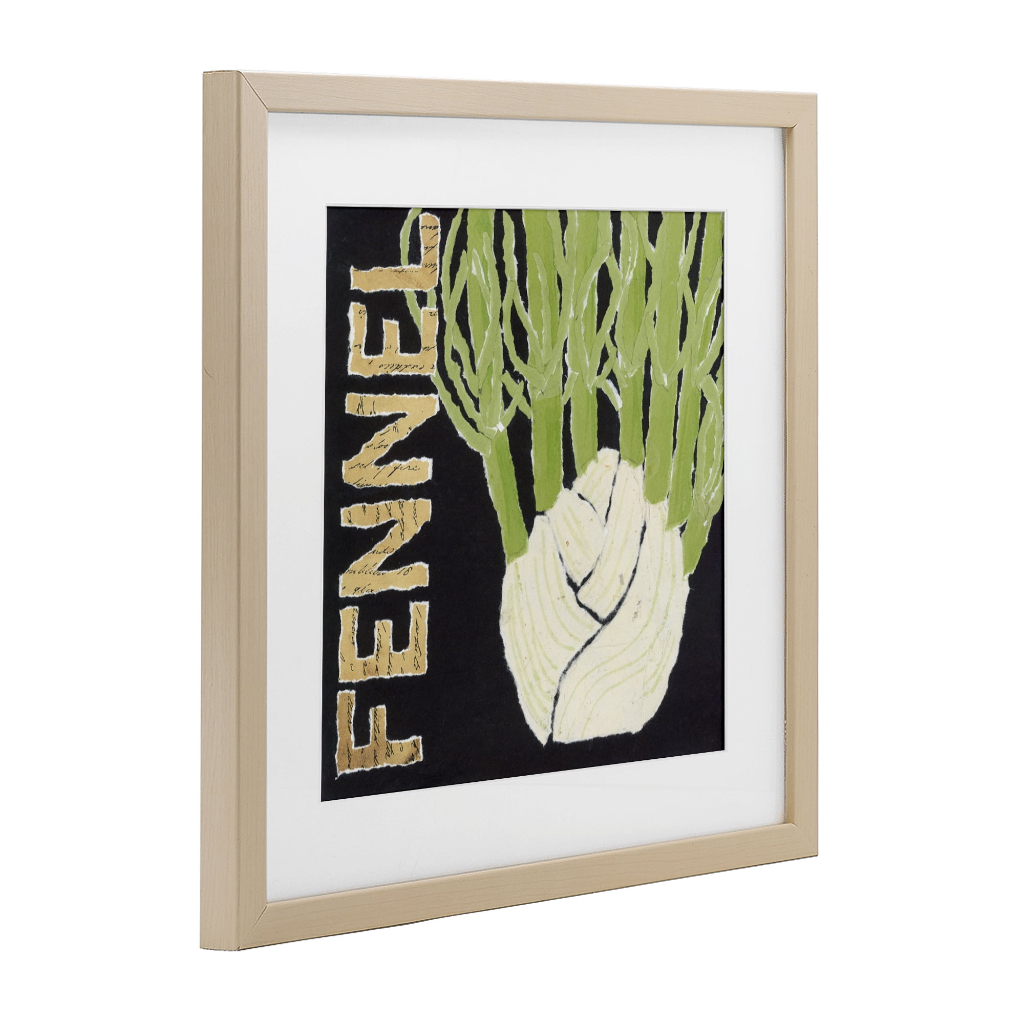 Stupell Industries Fennel Root Vegetable Birch Framed Print Under Glass, design by Nancy Overton