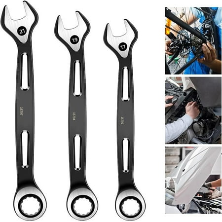 

Efficient Versatile Reliable 195mm Plum Blossom Dual-Use Open End Ratchets Wrenches - Durable Combined Key with Nut Cutter for Hand Tool Repairs