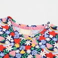 thumbnail image 5 of MHZLDYZ Girls Summer Dresses Size 10-12 Summer New Children's Clothing Skirt Wind Girl Flowers Dress Knitted Cotton Cartoon Printing Princess Dress Summer Dress for Kids Girls Dresses(A,110-120), 5 of 9