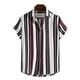 thumbnail image 1 of Camisas a rayas para hombre de Floerns Camisas casuales de manga corta con botones, 1 of 8