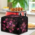 thumbnail image 3 of HELLHERO Butterflies Heart Print Toaster Dust Cover for Kitchen, 2 Slice Adjustable Small Appliance Protector with Drawstring, Waterproof Toaster Oven Cover, 3 of 8