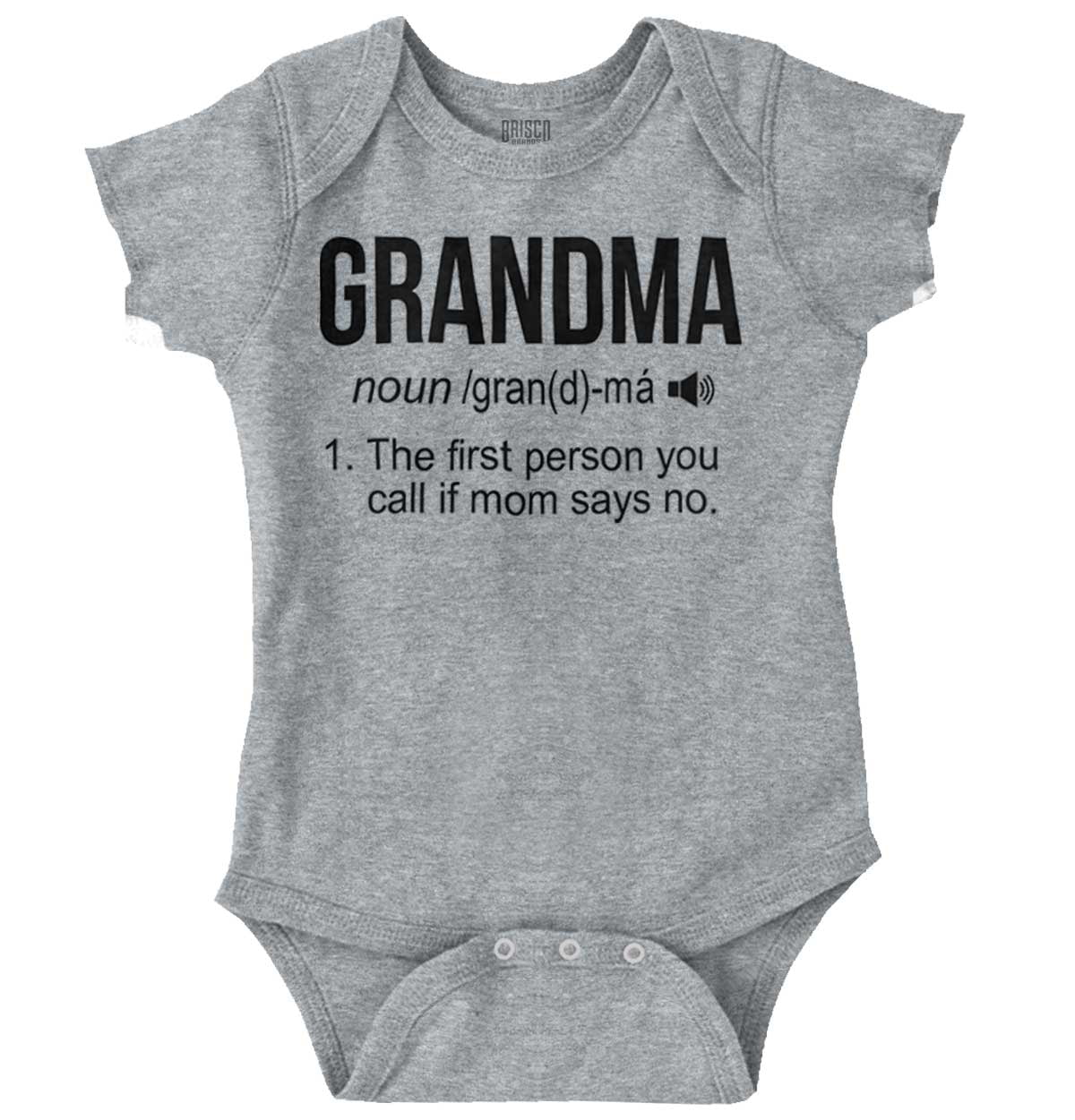 I Love Grandma Definition Cute Shower Gift Newborn Romper Bodysuit For Babies