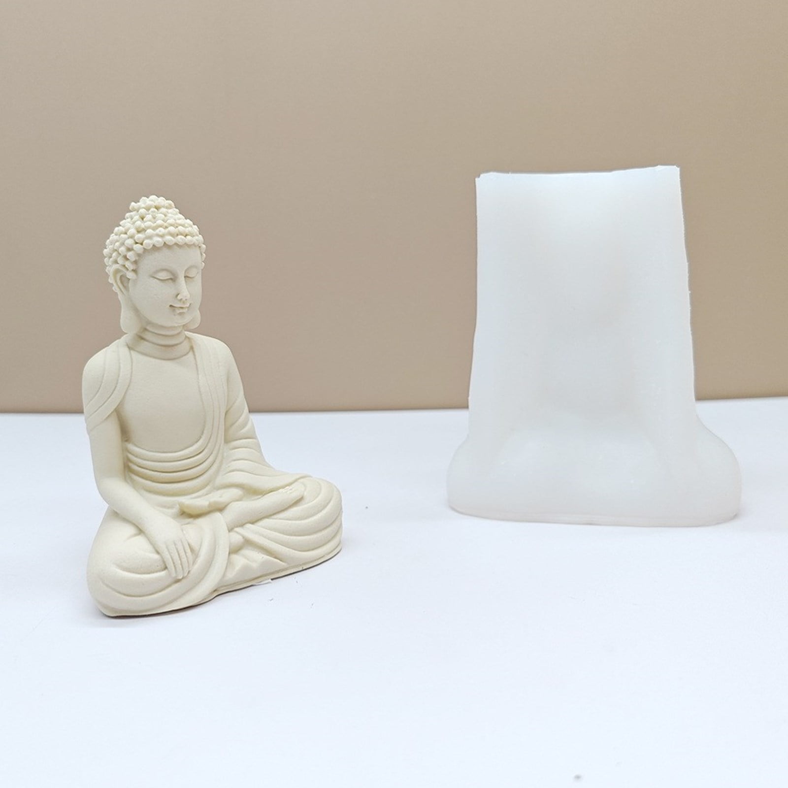 Figure Molds Candle Moulds Buddhas Shape Silicone Crafts Mould Silicone Material Perfect Gift for DIY Hand-Making Lover