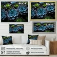 thumbnail image 4 of Designart "Blue Succulent landscape I" Floral Floater Framed Canvas Print, 4 of 7