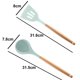 thumbnail image 2 of Utensilios de cocina determinados del silicón del utensilio de la cocina, herramientas determinadas de los utensilios de cocina 2pcs de madera, 2 of 5