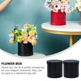 thumbnail image 2 of WAXIAYU 2 Black Flower Boxes with Lids for Floral Arrangements (5.5x5.5x5.1in), 2 of 6
