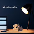 thumbnail image 4 of Adornos de madera para pintar Niña con perro Decoración navideña familiar Arte Manualidades Juguetes de madera Manualidades de Pascua Suministros de arte DIY, 4 of 5