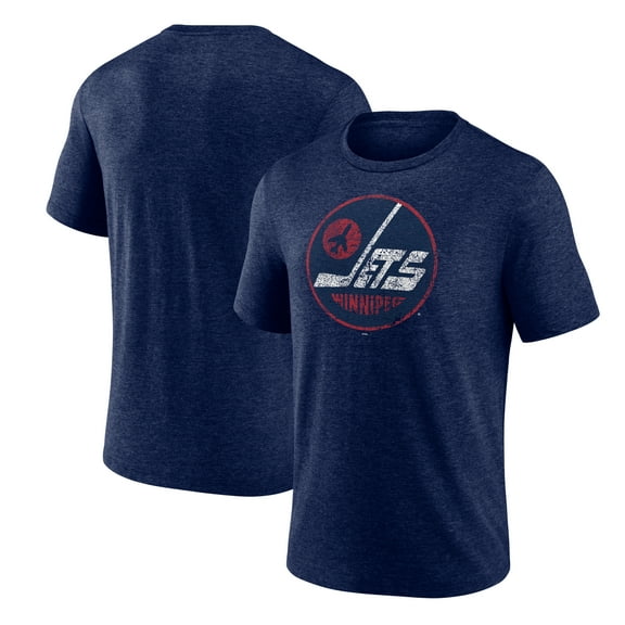 Men's Navy Winnipeg Jets Wheelhouse Tri-Blend T-Shirt