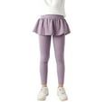 thumbnail image 3 of Gyratedream Girls Leggings with Skirt Kids Footless Tights Ruffle Tutu Warm Pants 3-12 Years, 3 of 5