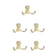 thumbnail image 1 of Gancho montado en la pared Ounissouiy para baño dormitorio Diseño de doble gancho aleación oro brillante, 1 of 6