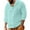 Mint Green, variant on Gibobby Men's Cotton Linen Hoodies Casual Button Down Long Sleeve Hooded Shirt T shirt (Grey,3XL)