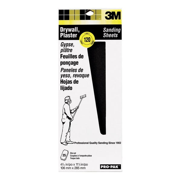 3m ProPak Drywall Sanding Sheets 120 Grit Drywall