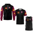 thumbnail image 2 of Camiseta de rugby de los QLD Maroons 2024 Ropa de entrenamiento Sudadera con capucha Chaqueta Polo Camiseta sin mangas Camiseta de rugby de Australia Queensland Camisetas de local y visitante, 2 of 5
