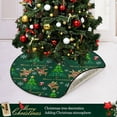 thumbnail image 6 of Coolnut Christmas Santa Christmas Tree Mat Round Christmas Tree Stand Mat Decoration for Holiday Party Home Christmas Day Ornaments Floor Door, 28.3", 6 of 6