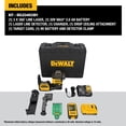 thumbnail image 2 of Láser de línea DEWALT DCLE34033D1 12 V/20 V MAX XR 3 X 360 Verde, 2 of 9