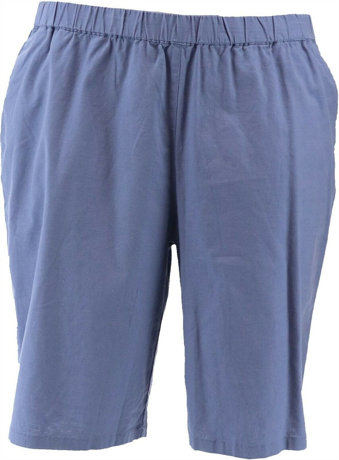 Denim& Co Pull-On Bermuda Shorts NEW A353982 - Walmart.com