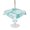 Mint, Aqua, White, variant on Outdoor Tablecloth with Umbrella Hole for Patio/Picnic/Party/Camping, Navy Blue Conch Coastal Waterproof Table Cloth Rectangle Table Cover Washable, Nautical Summer Ocean (54"x 80")